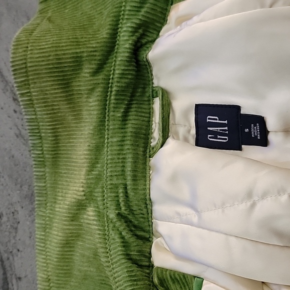 GAP 100% Cotton Corduroy Double Breasted Lined Peacoat green size S - Picture 9 of 12